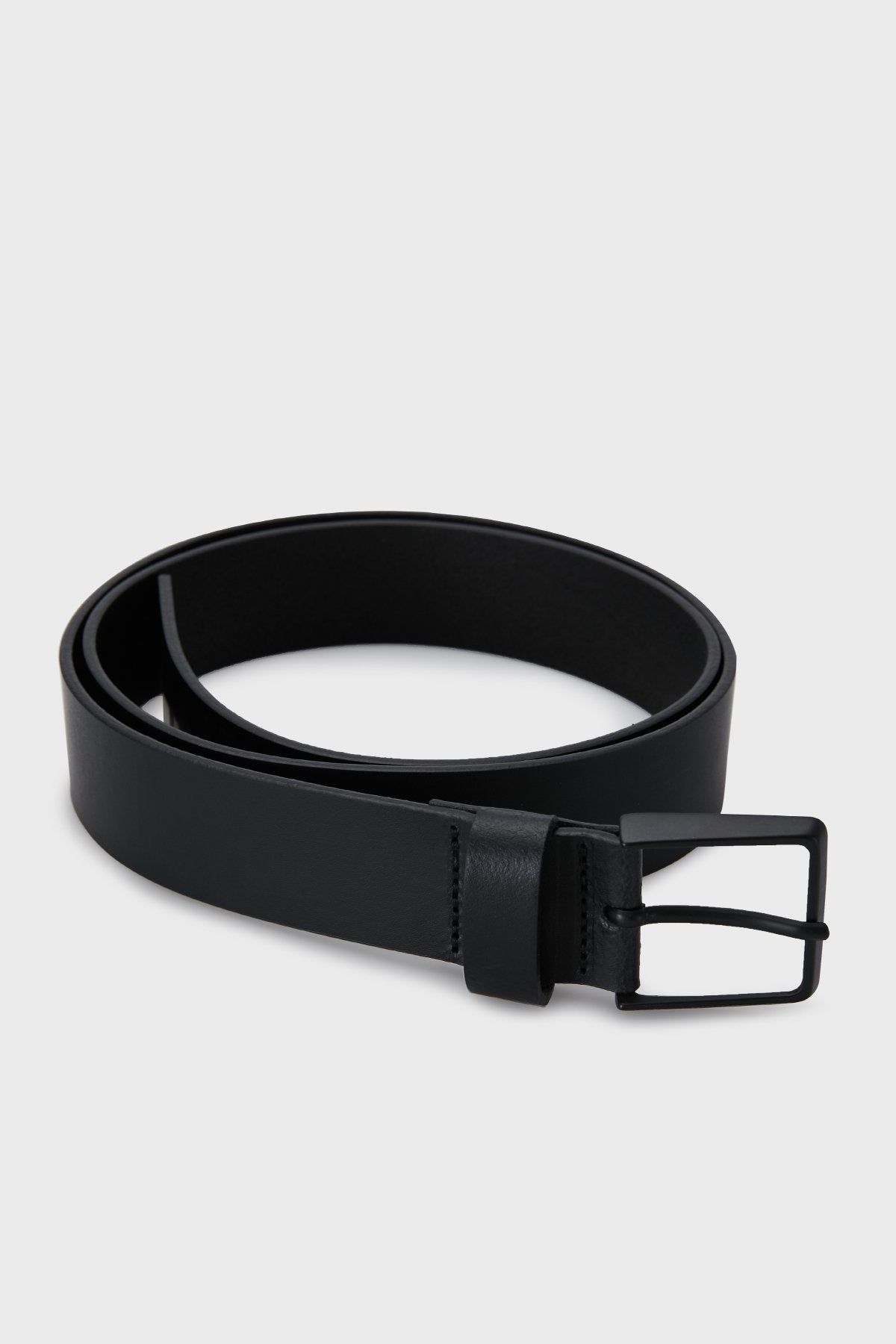 Armani Exchange Black Leather Belts