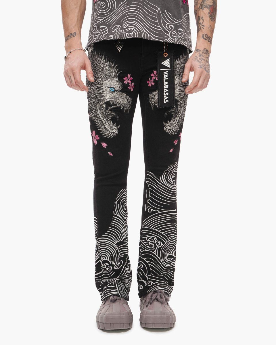 Valabasas TENKA STACKED DENIM JET BLACK