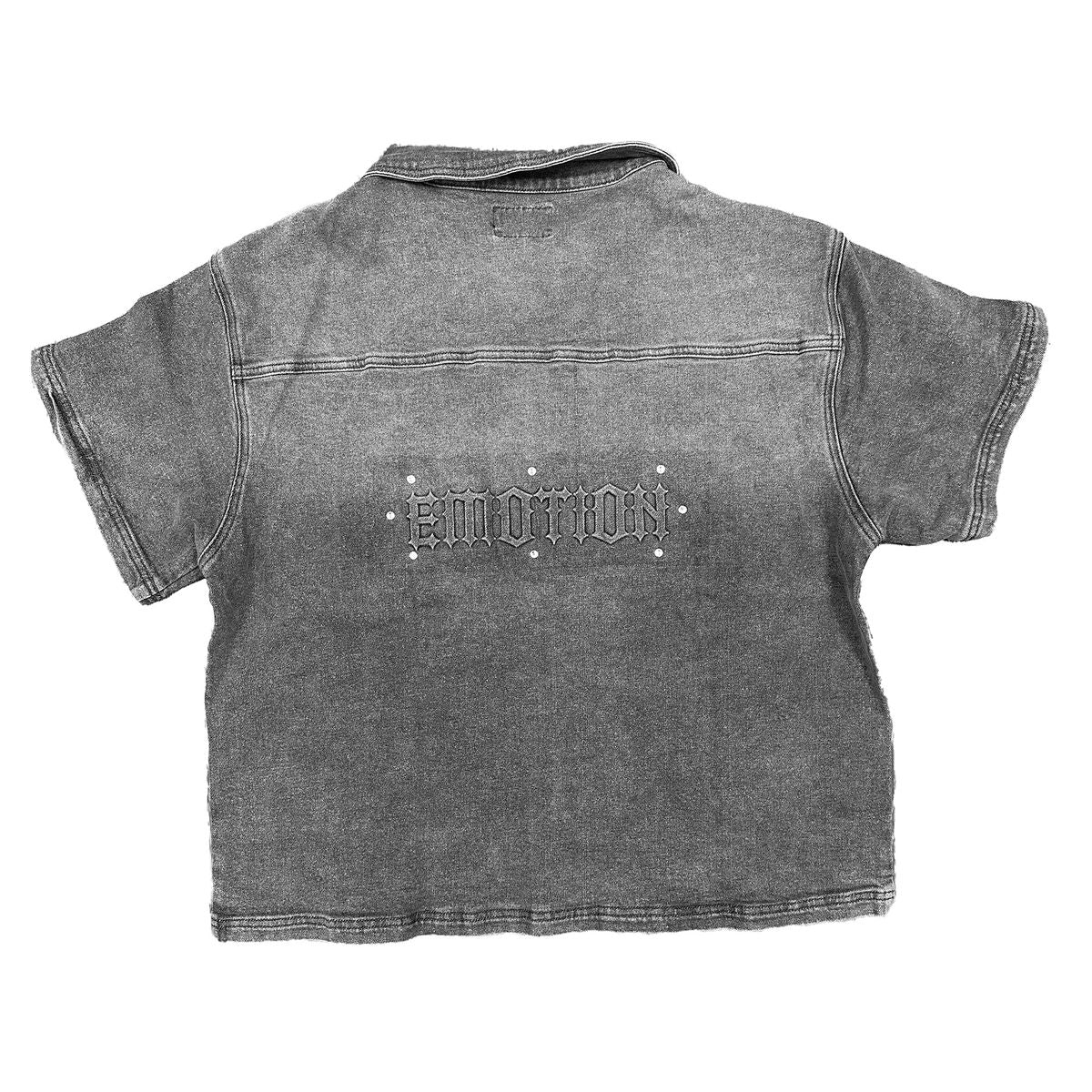 Mix emotions Paisley' Denim Black Shirt