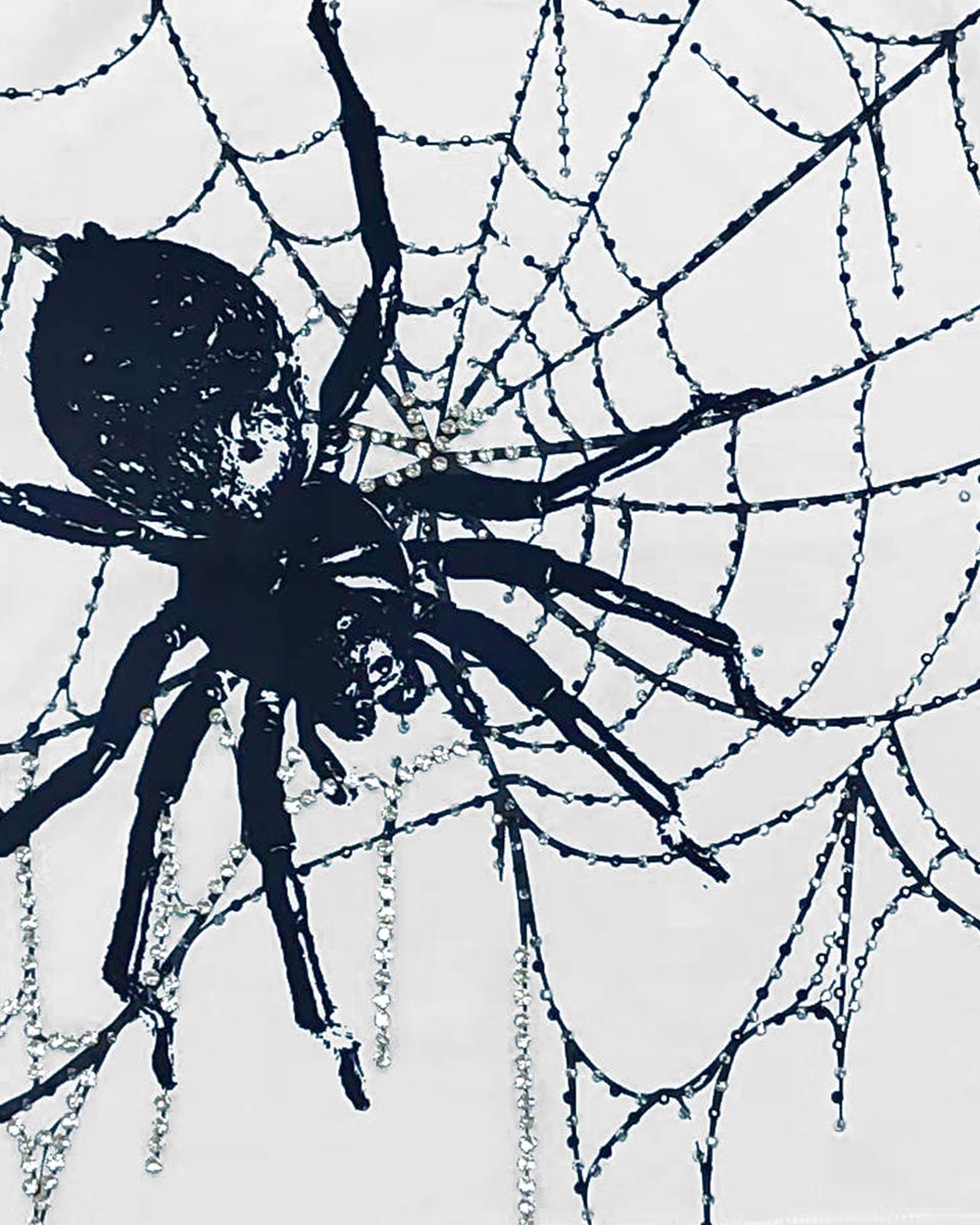 PREME “WEB” CROPPED STONES WHITE TEE