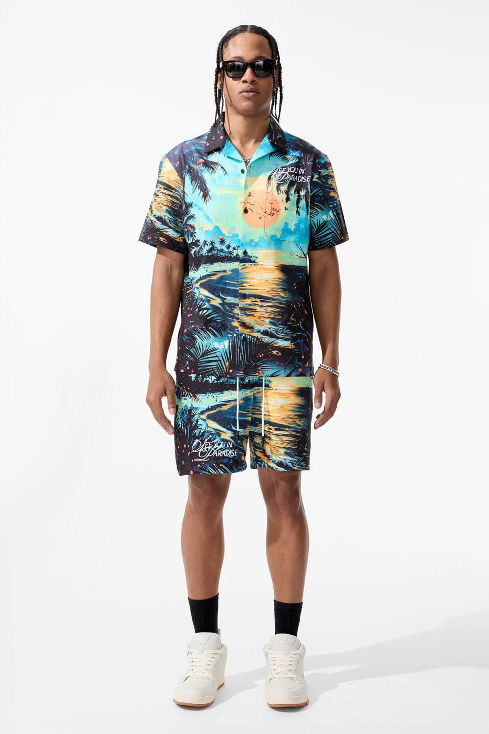 retro - wanderlust party short set