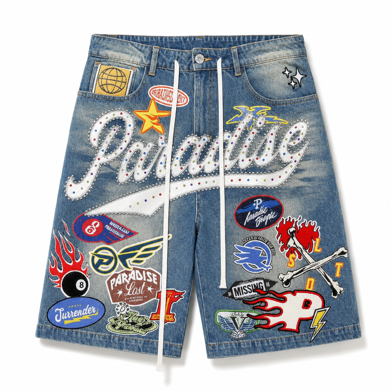 paradise lost patchwork Shorts