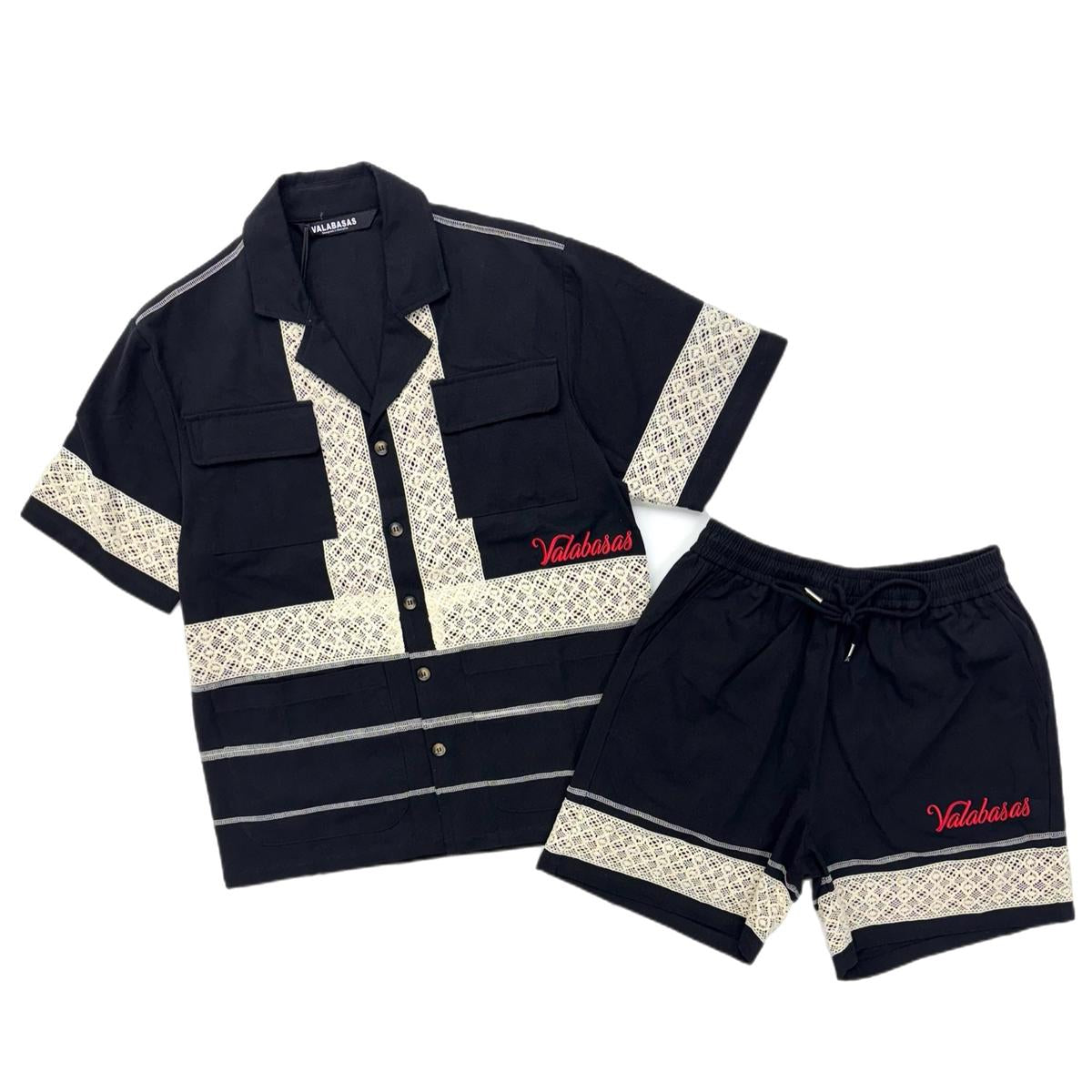 Valabasas TALIA" BUTTON DOWN Black  (VLBS-VBD1-1009)