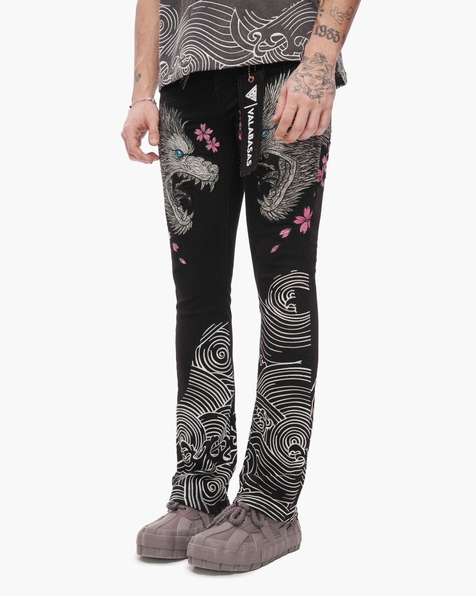 Valabasas TENKA STACKED DENIM JET BLACK