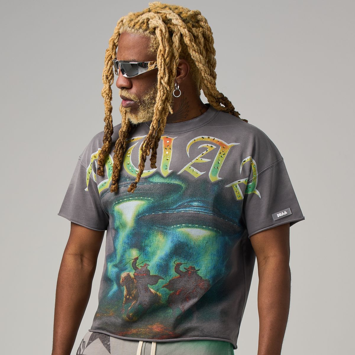 Duaa COWBOY TEE SHIRT (GREY)