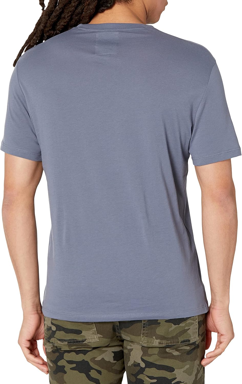 Armani Exchange Light Blue Suede Icon Logo Tshirt