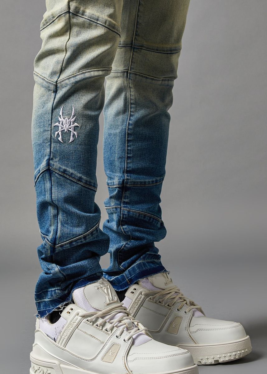 Pain Blue Fade Skinny Denim