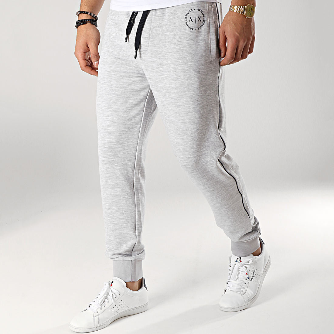 armani exchange grey trouser