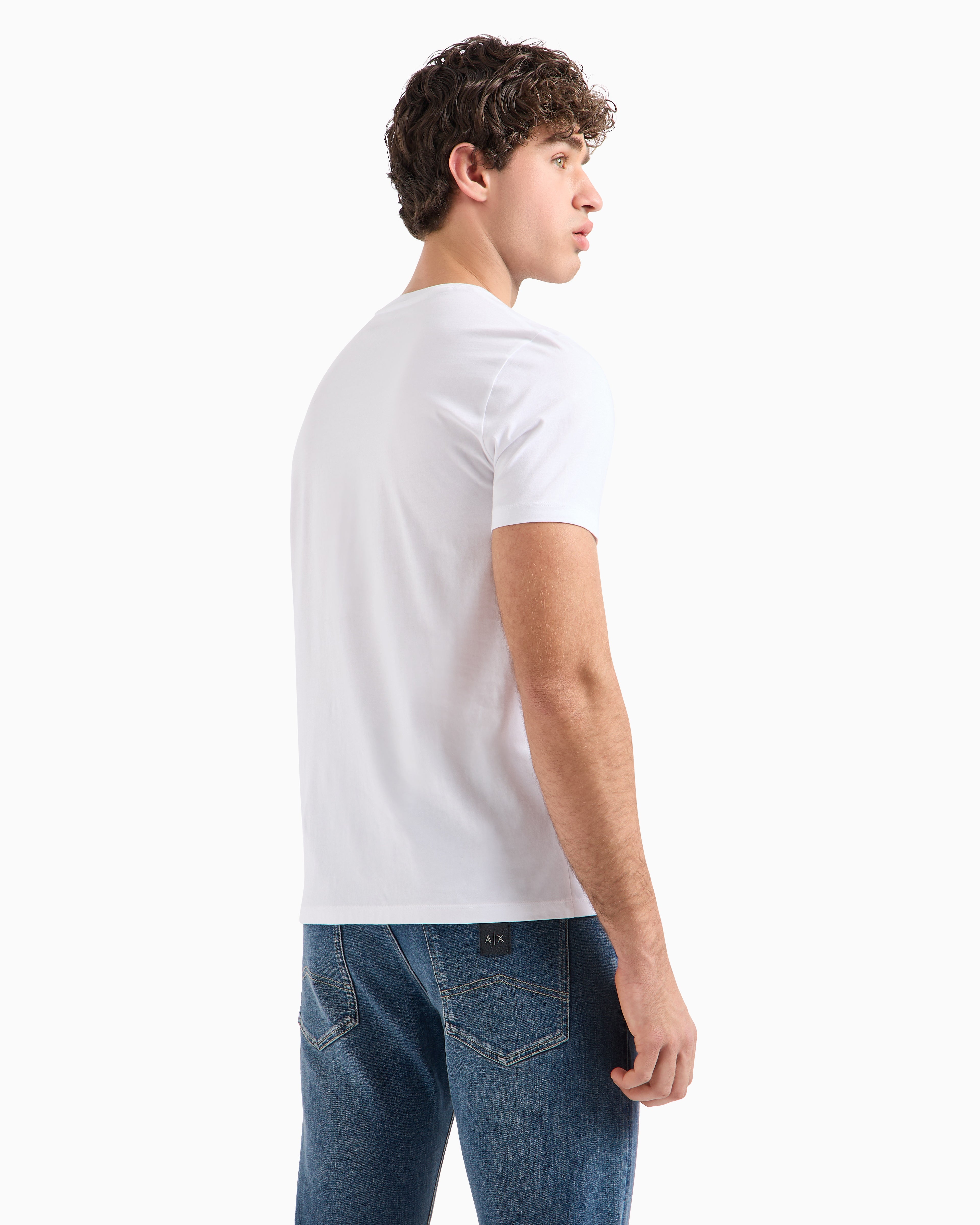 Armani Exchange white black Icon Logo Tshirt