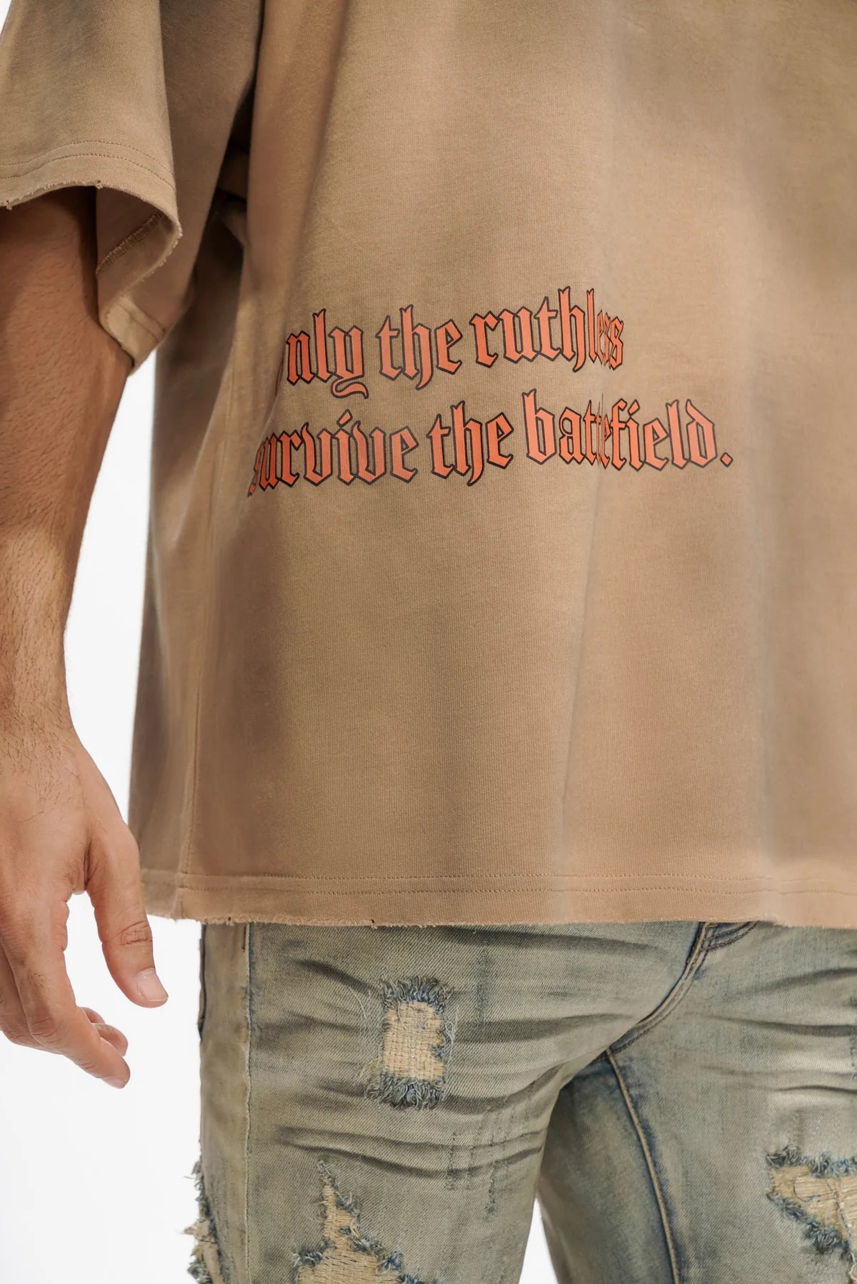 Trnchs Ruthless Soil Brown Vintage Tee