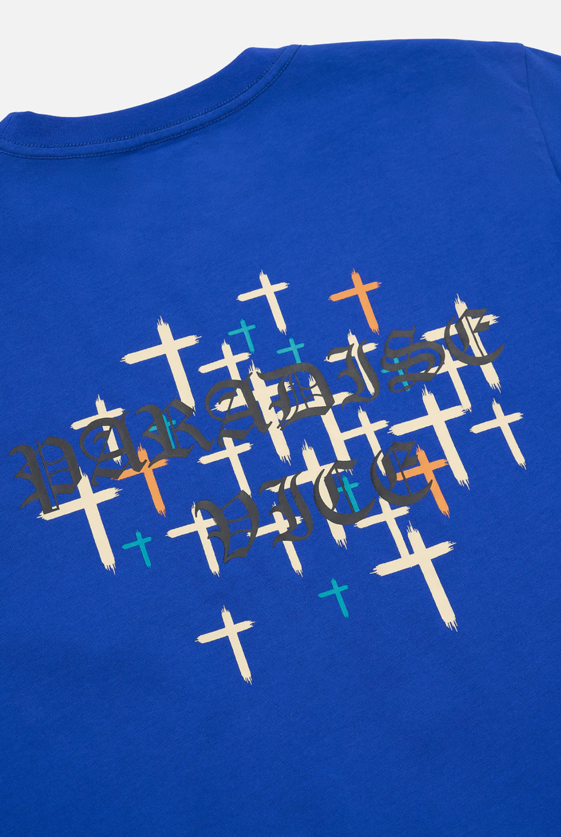 RTA LIAM SHORT SLEEVE TEE | NAVY OLD ENGLISH PARADISE