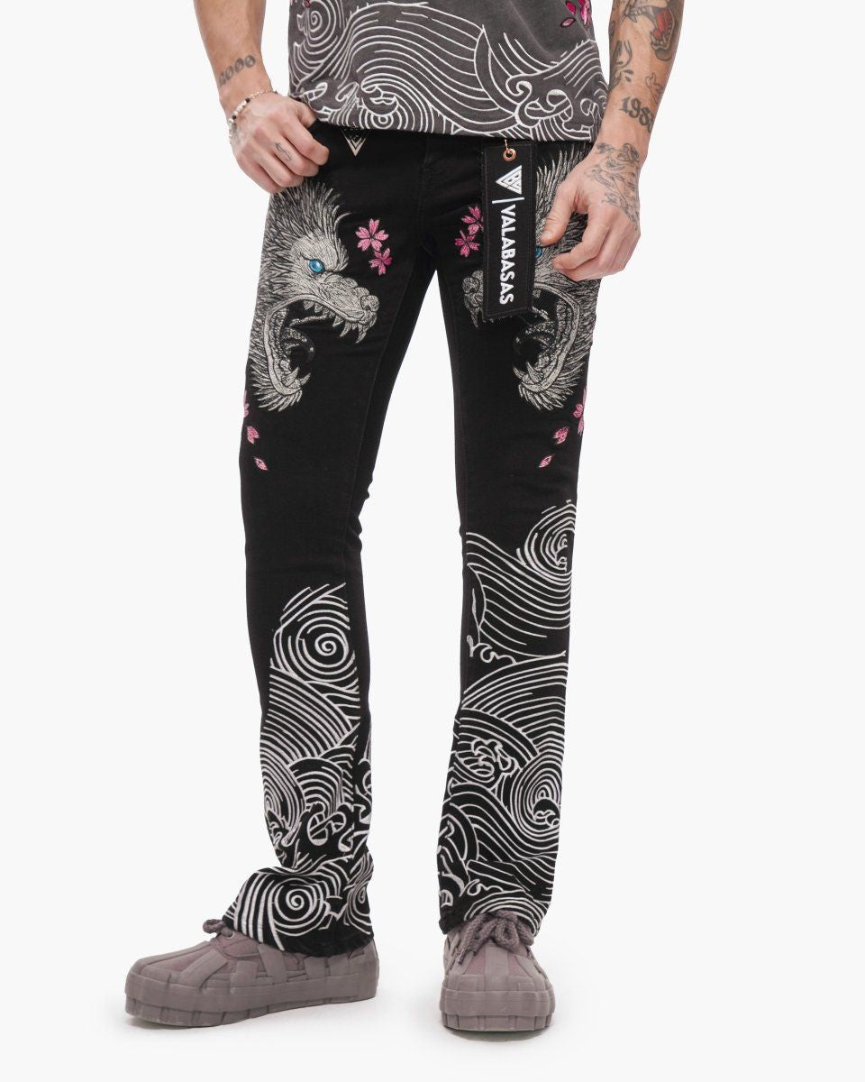 Valabasas TENKA STACKED DENIM JET BLACK