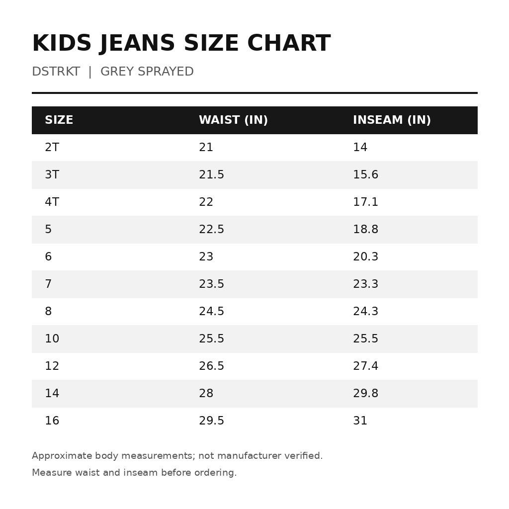 Dstrkt Kids Skinny Jeans – Grey Sprayed