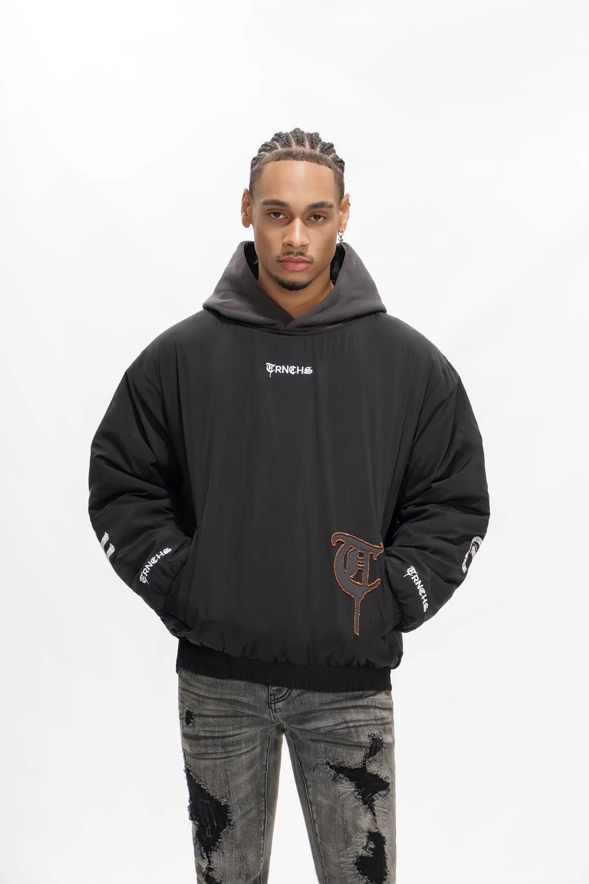 trnchs – heaven’s armor black hoodie