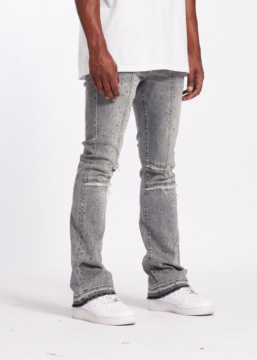 Crysp Denim  WIZ FLARE - ICE GREY