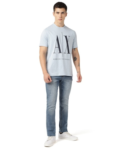 ICON LOGO REGULAR FIT T-SHIRT GRAY