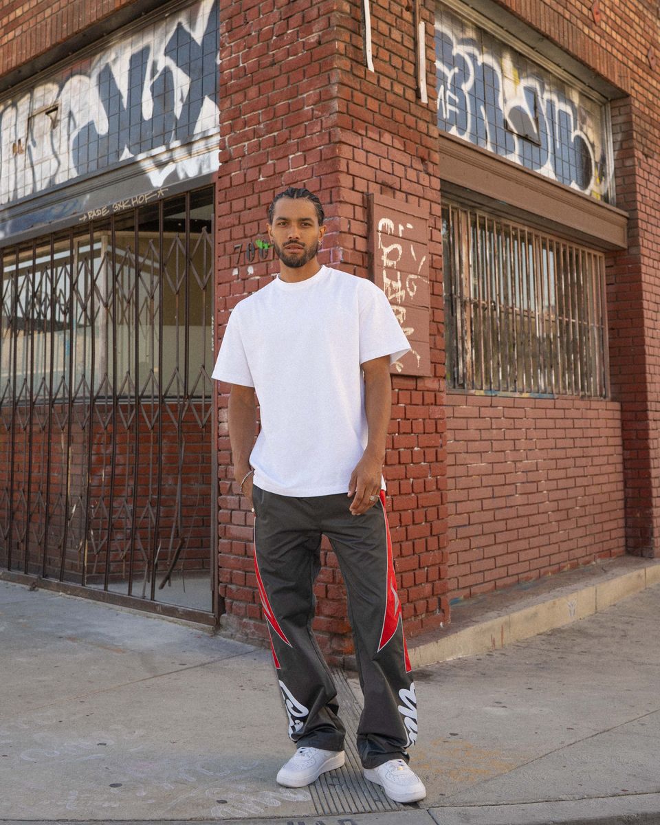 Eptm Vega Track Pants-Gray Red