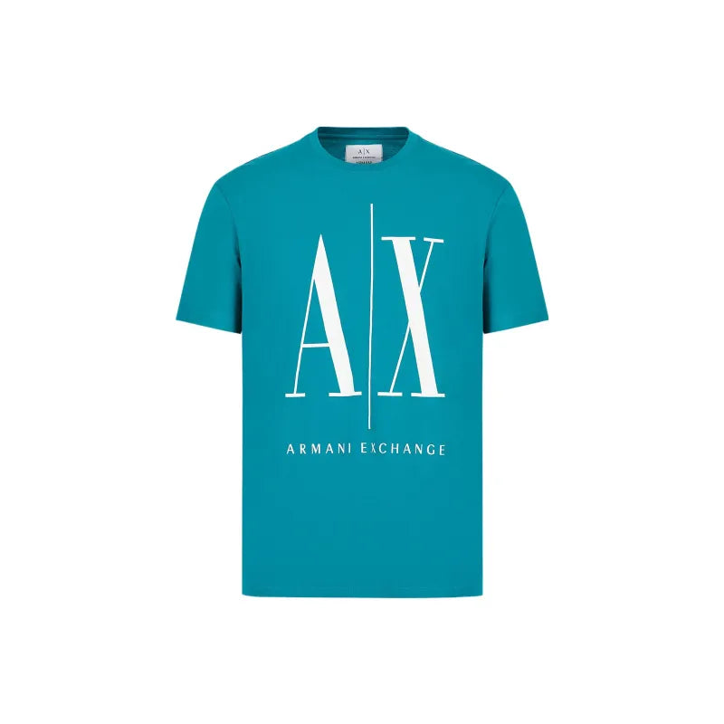 Armani Exchange Turquoise Icon Logo Tshirt