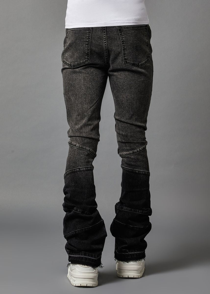 Pain Grey Fade Stacked Denim