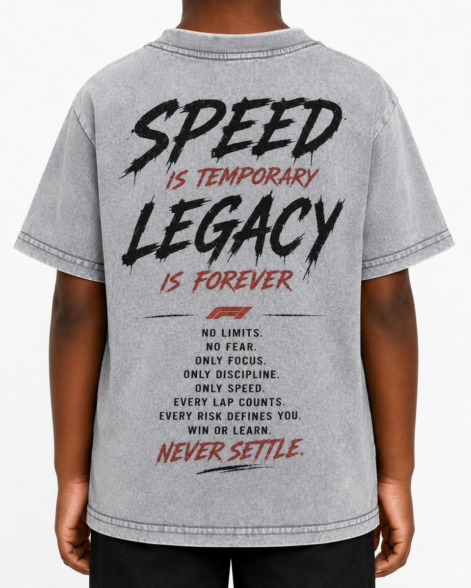Dstrkt Kids Tee Fast Or Last Gray