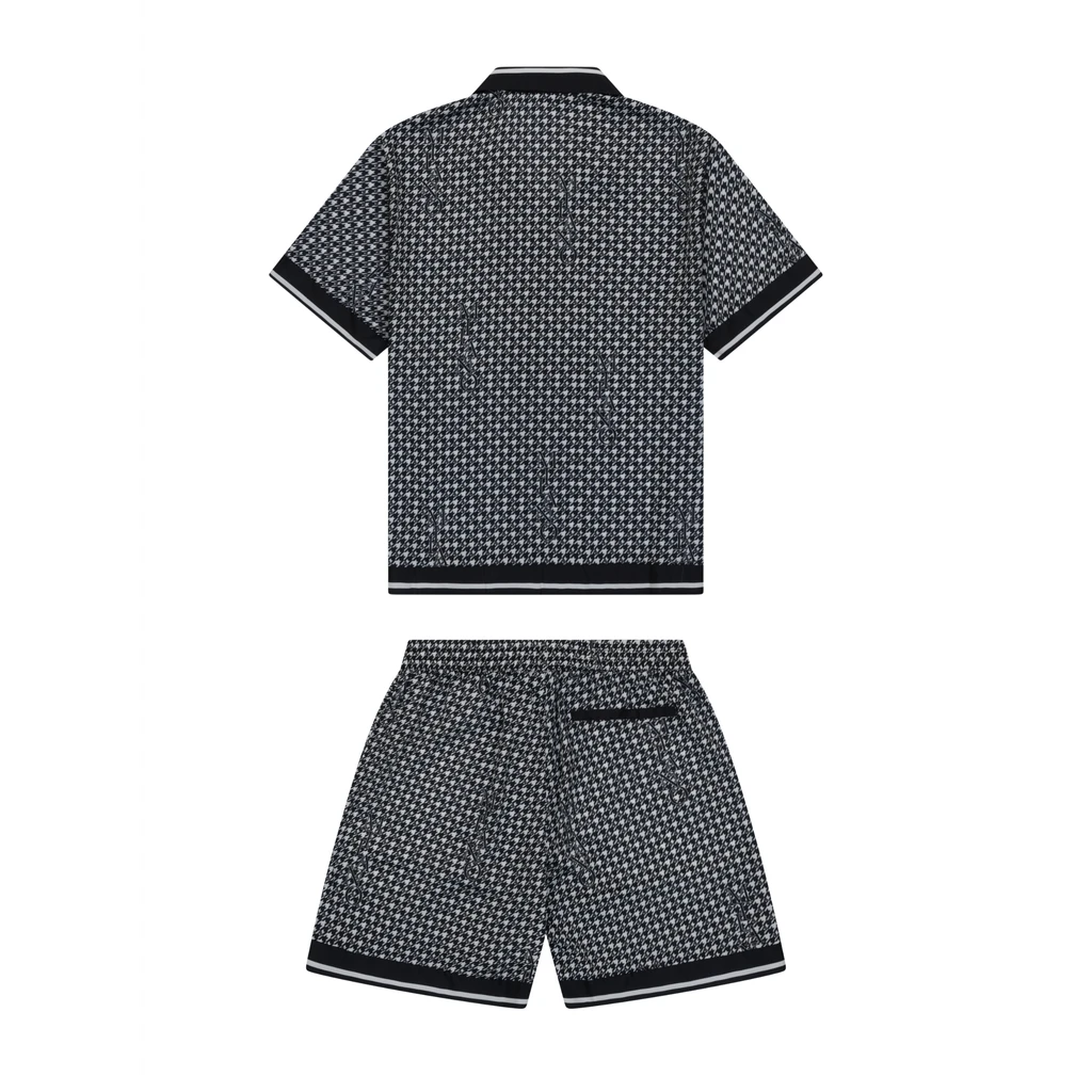 RV Black White Logo Cabana Set