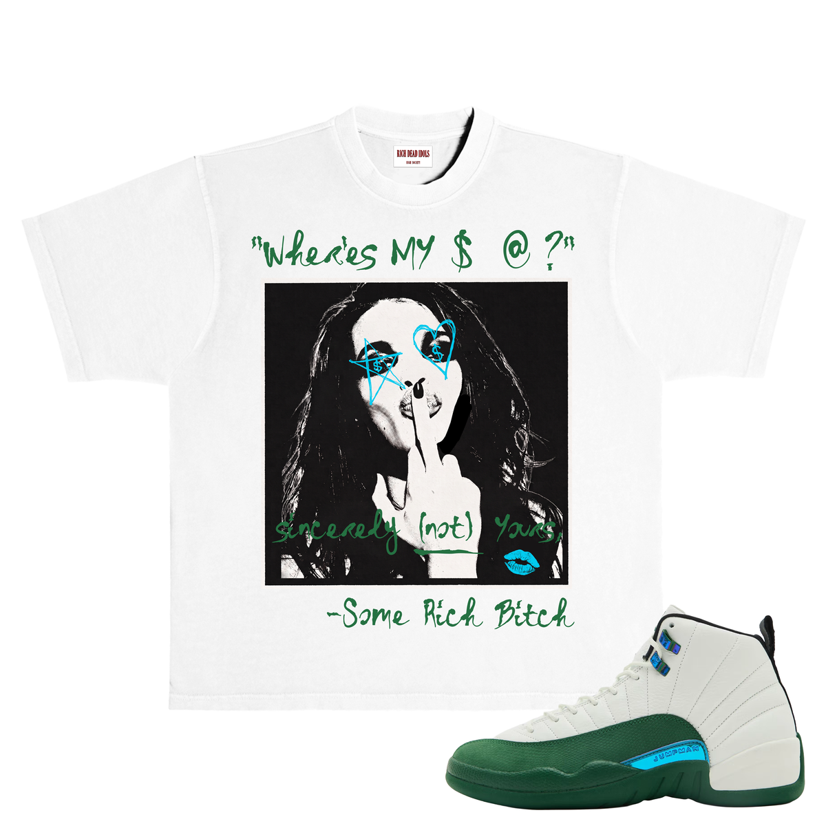 Rich dead idol t-shirt green