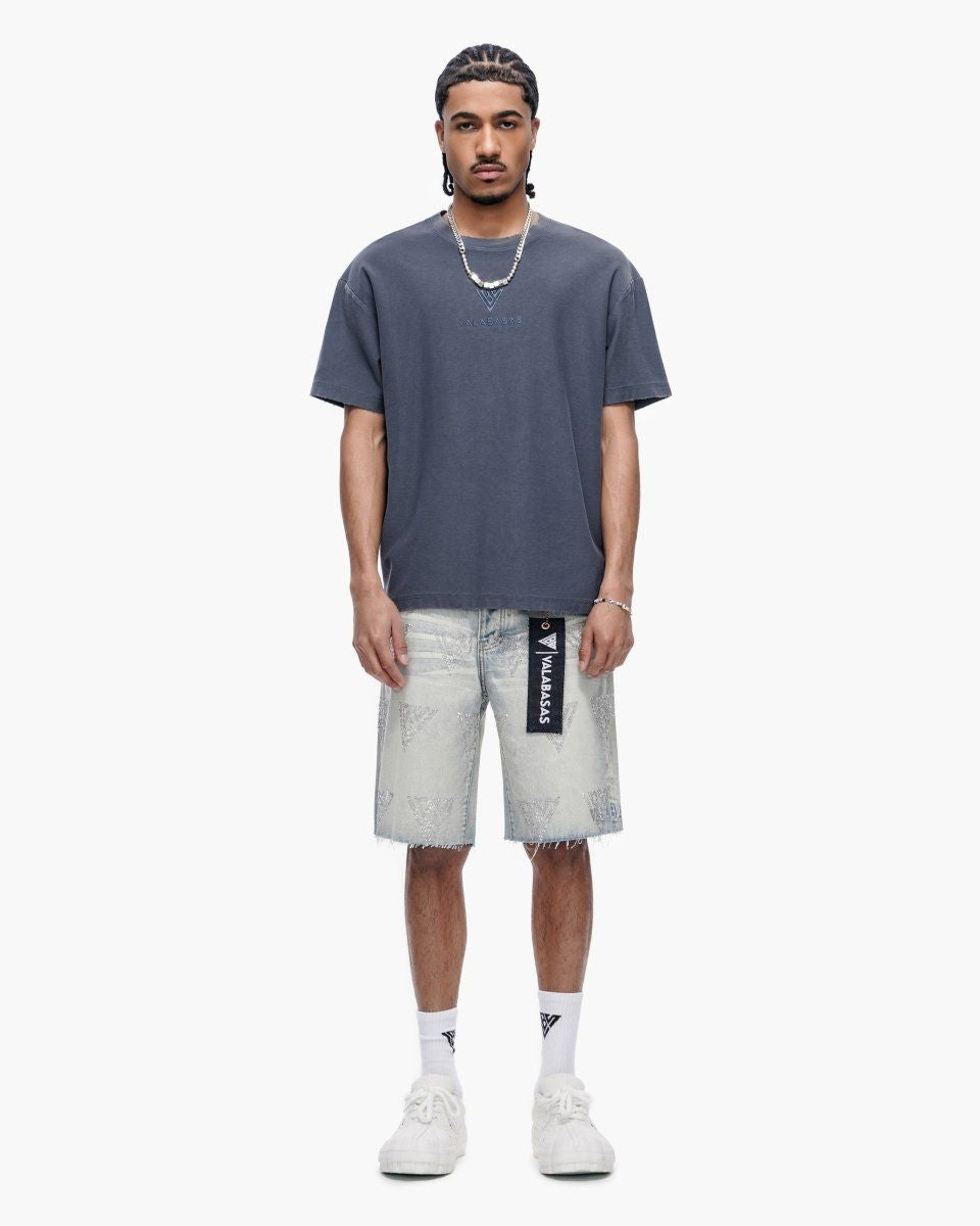 Valabasas Palace Light Blue Wash Jorts