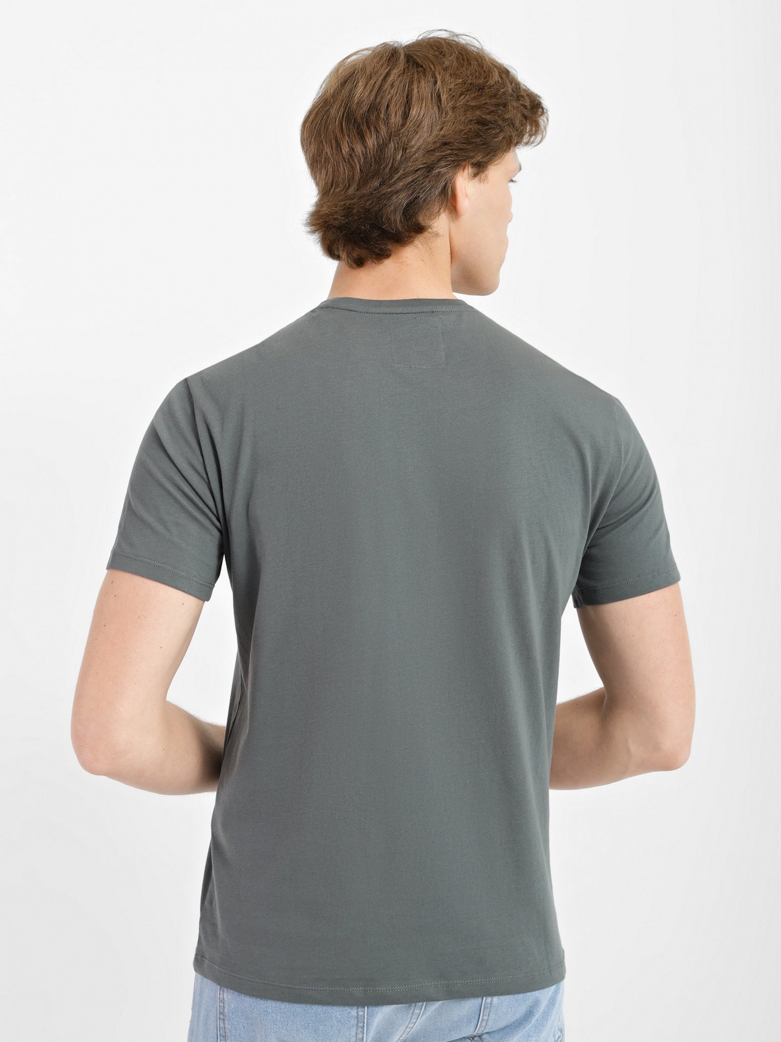 Armani Exchange Green Suede Icon Logo Tshirt
