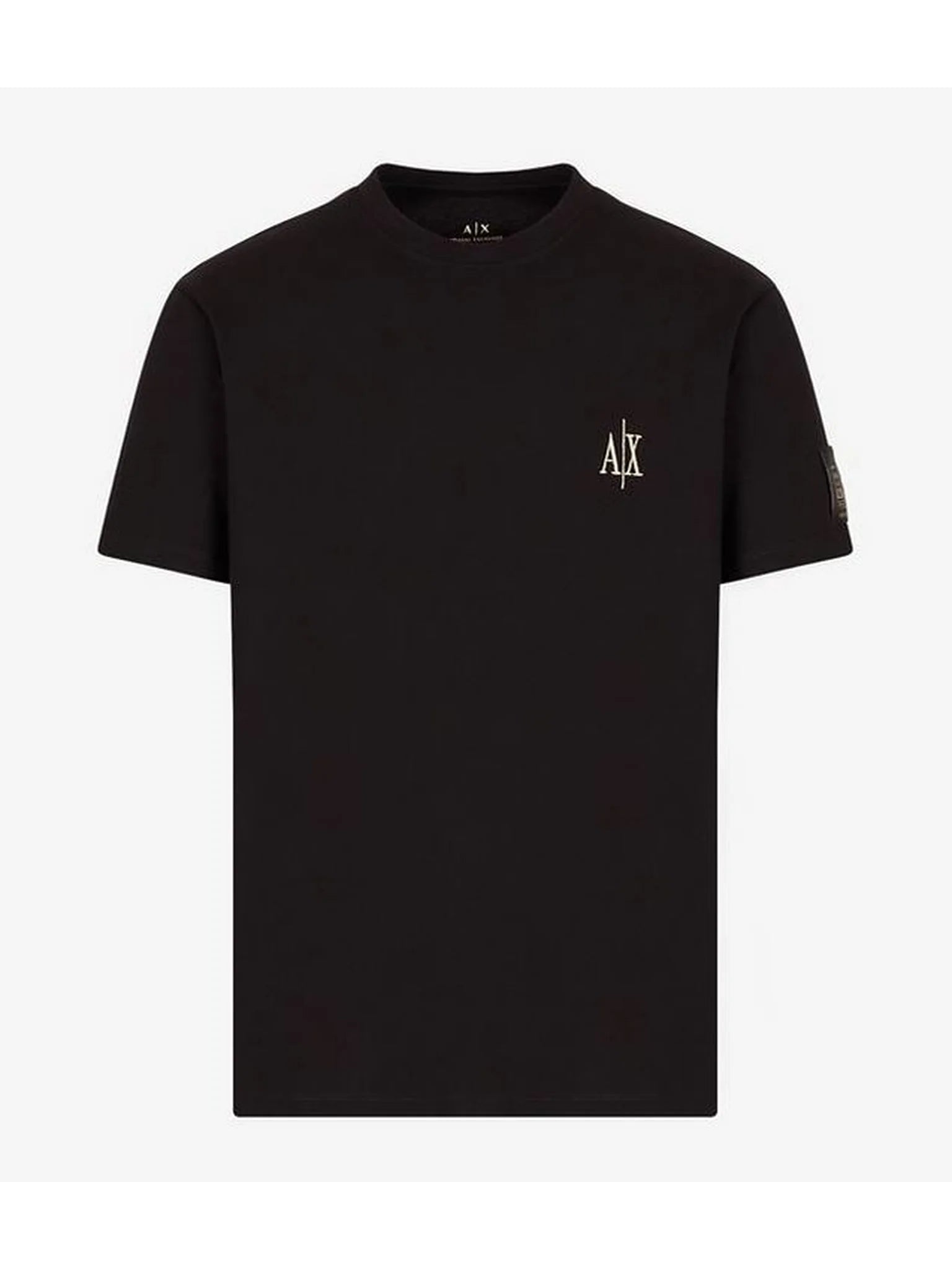 Armani Exchange Regular Black,Gold Icon Logo Tshirt