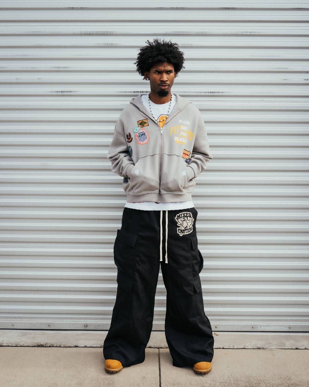 Mixed Emotion Baggy “M.E” Cargos