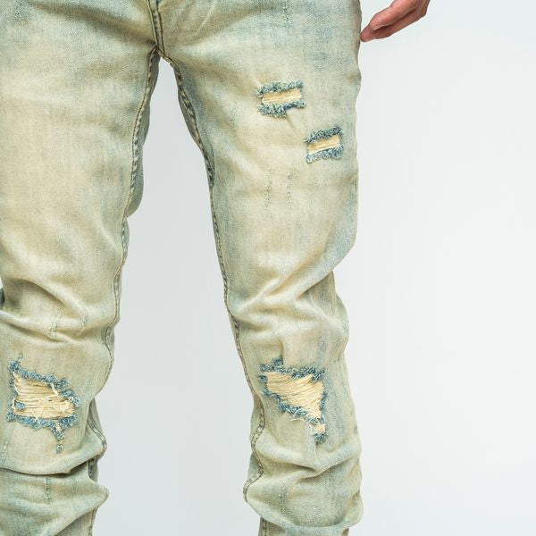 PALI “SPIDER” WEB WASH JEANS