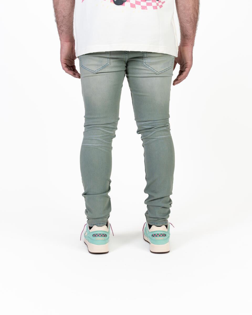 RELAPSE JEANS DEEP BLUE SKINNY DENIM BLUE