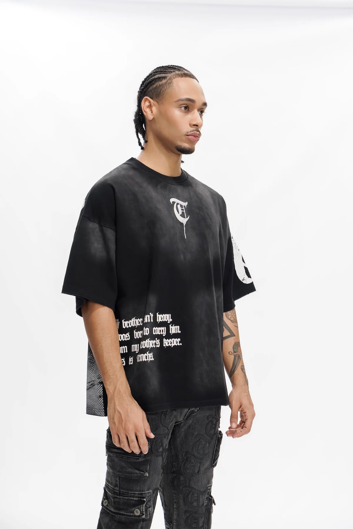 trnchs brother’s keeper black tee