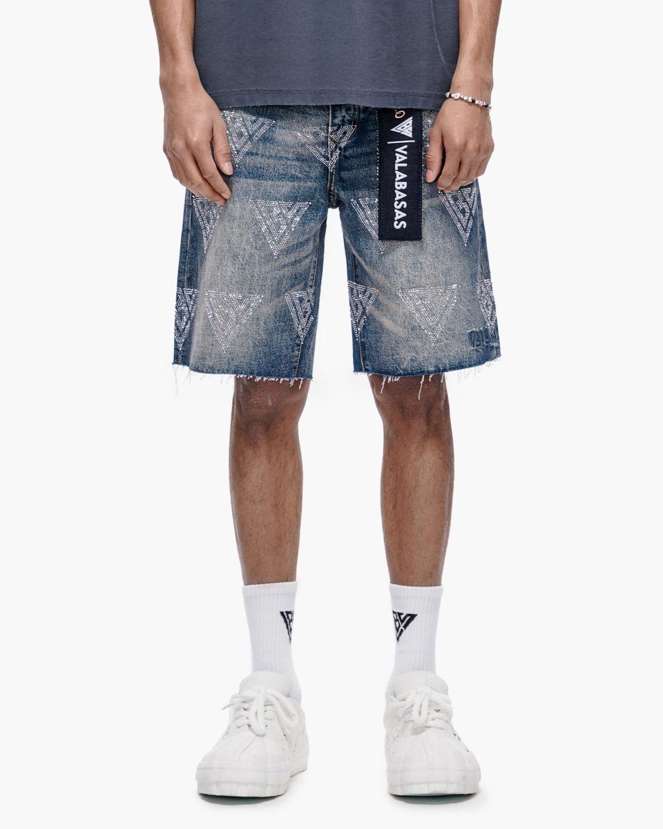 Valabasas Palace Dark Blue Wash Jorts