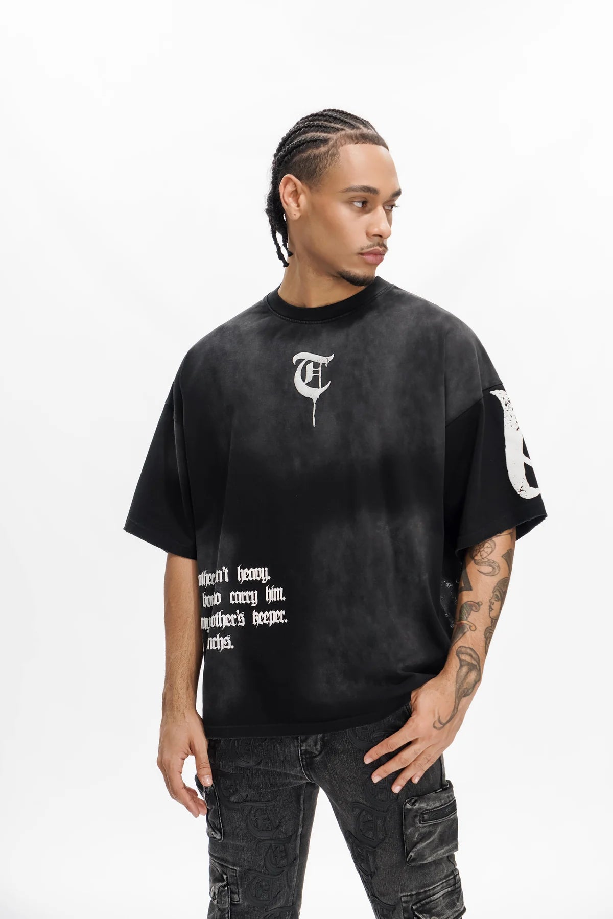 trnchs brother’s keeper black tee