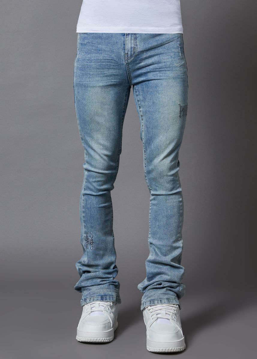 Pain Stone Blue Stacked Denim