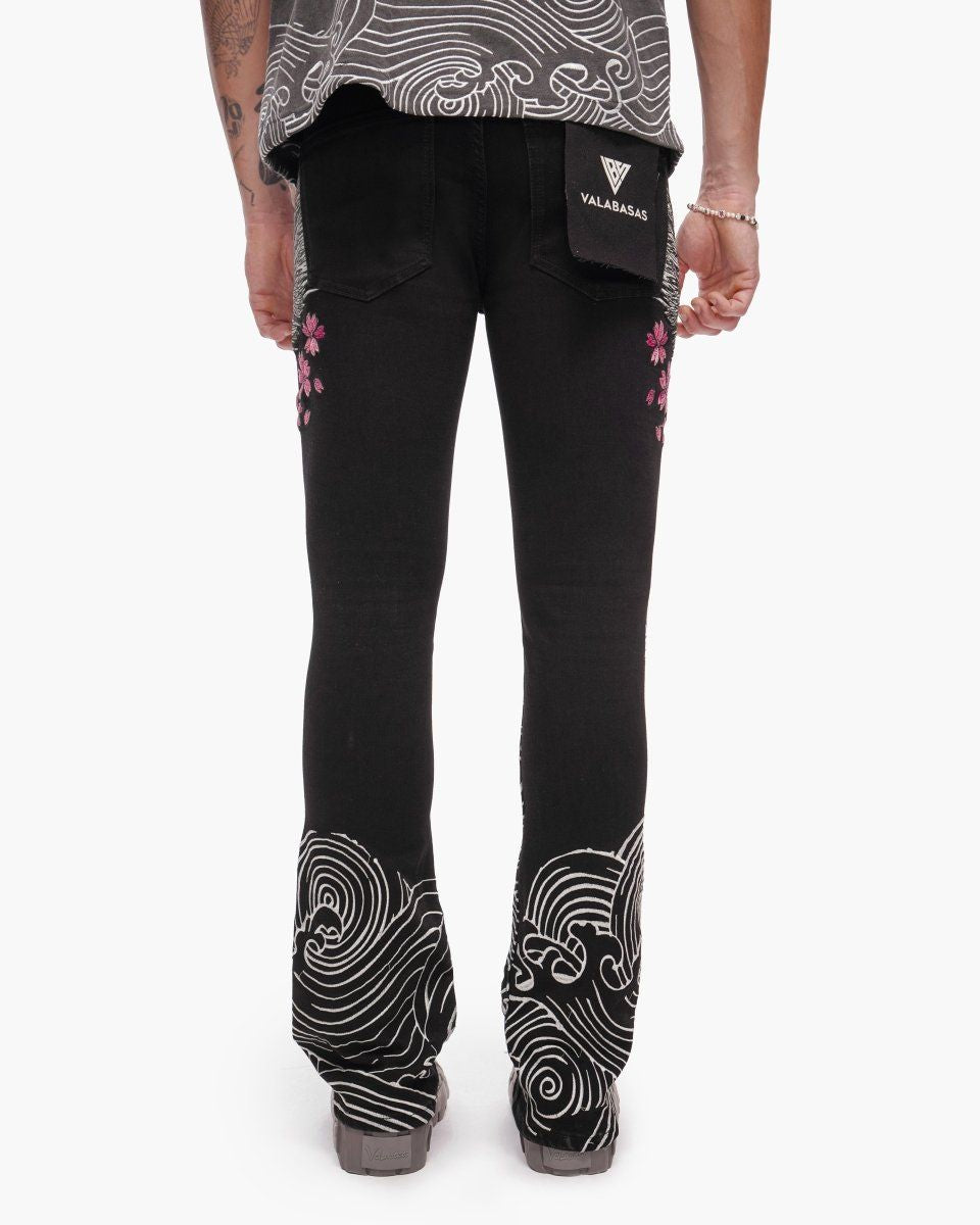 Valabasas TENKA STACKED DENIM JET BLACK