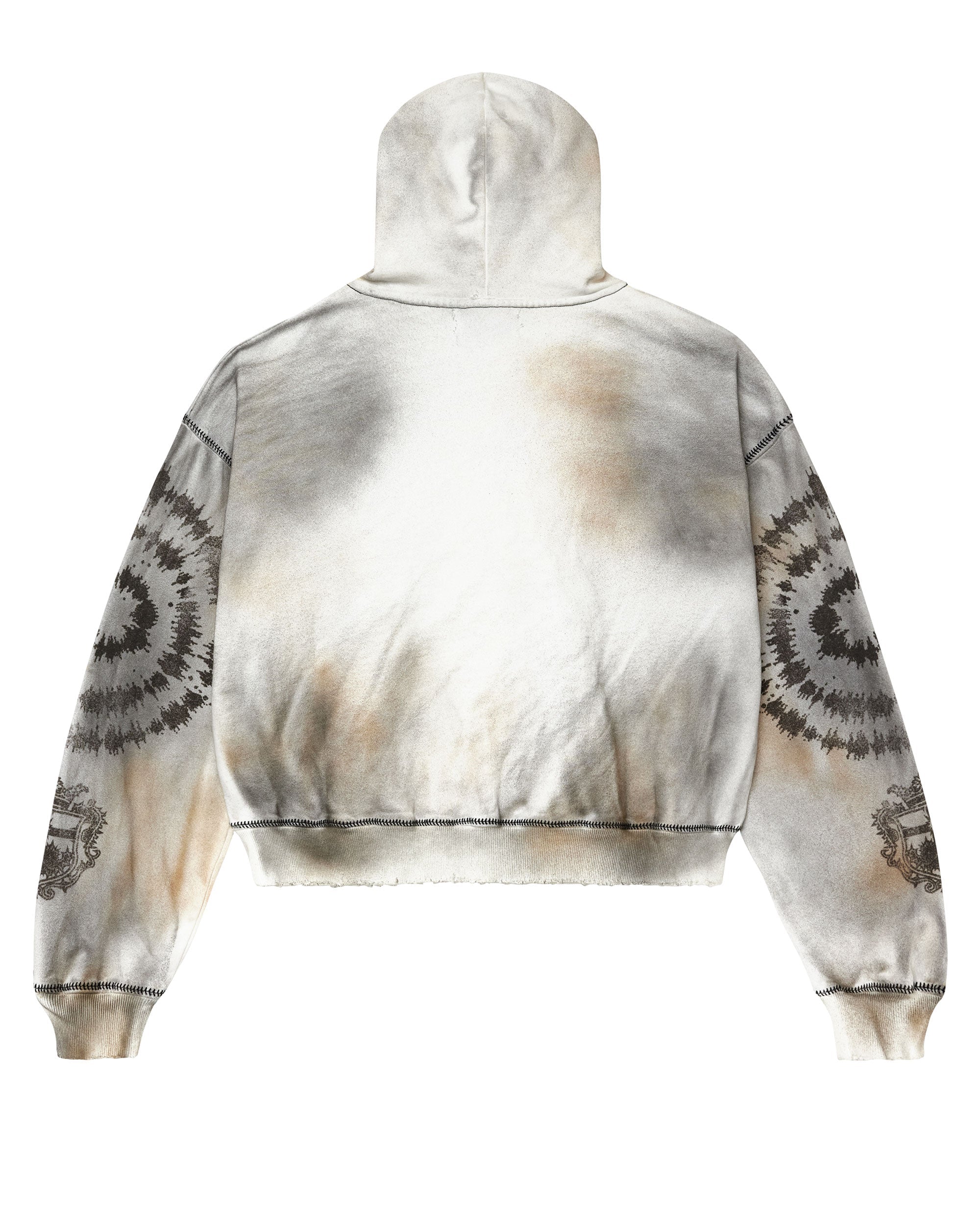 Valley SPIRAL ZIP UP HOODIE [ASH GREY]