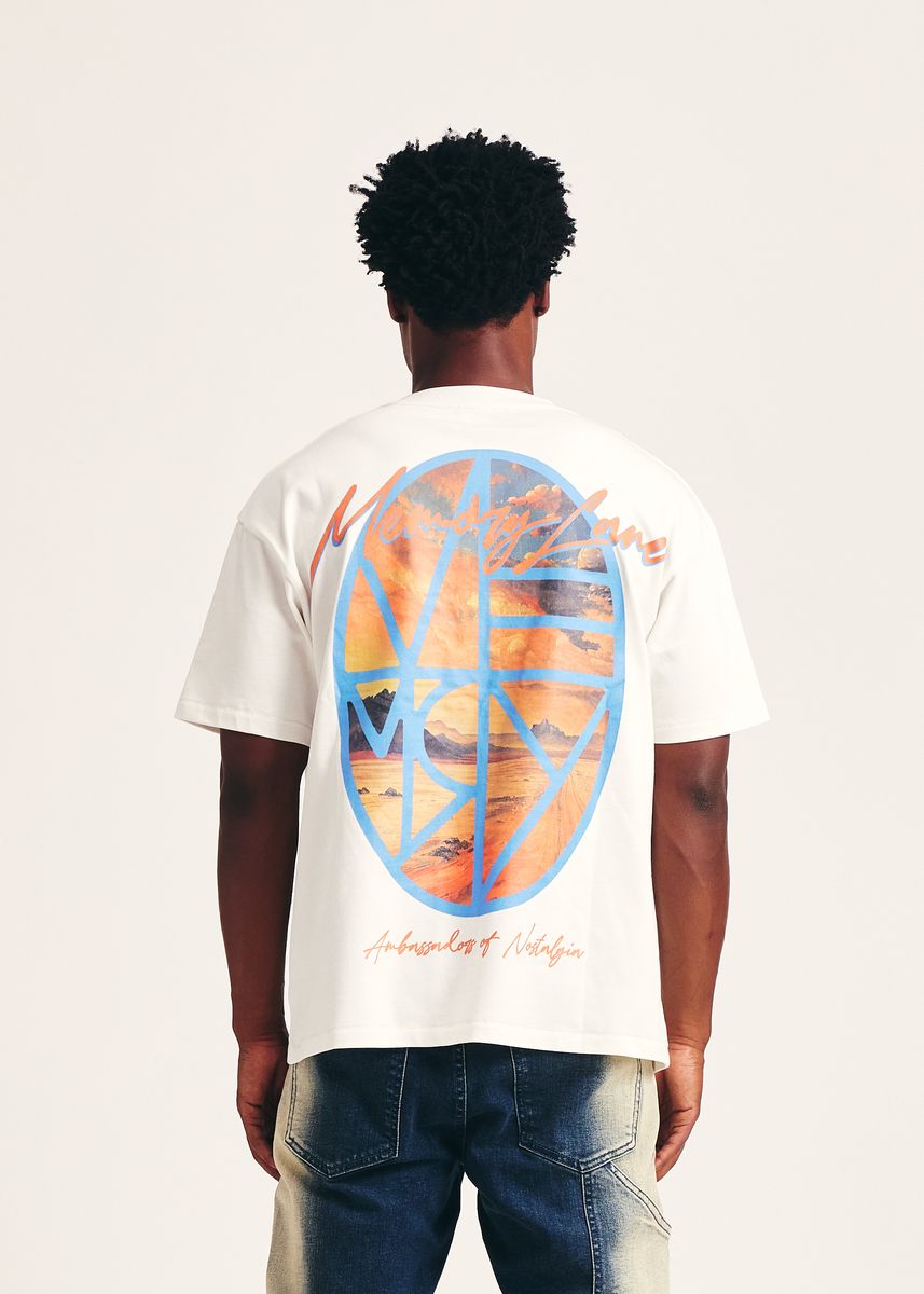 Memory lane DESERT SCENE TEE - OFF WHITE (ML-ST25-106)