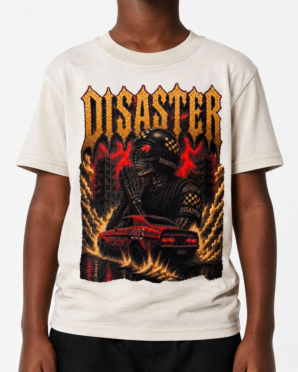 Dstrkt Kids Tee Burnout Ivory