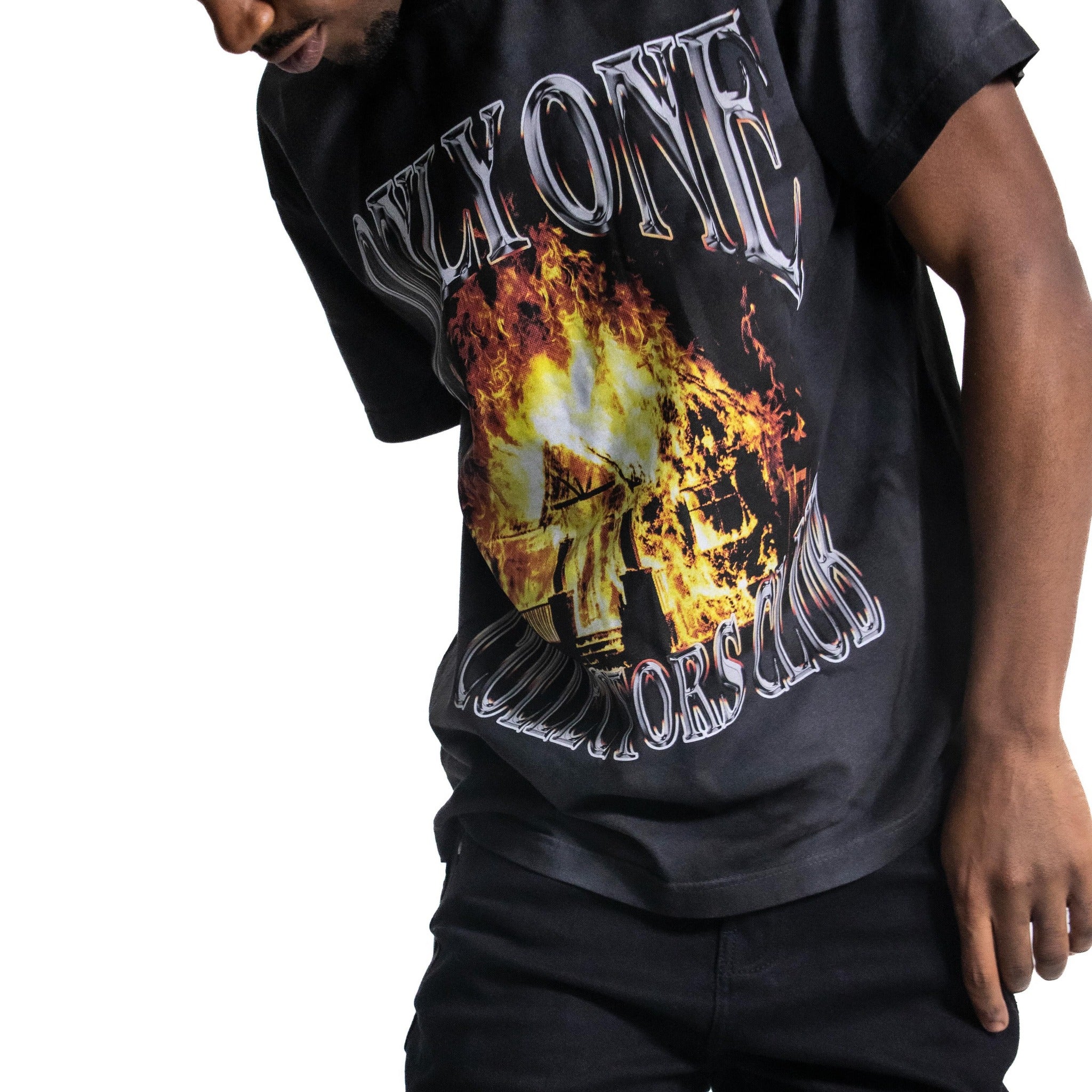 Only one Burning House Ombre T-Shirt