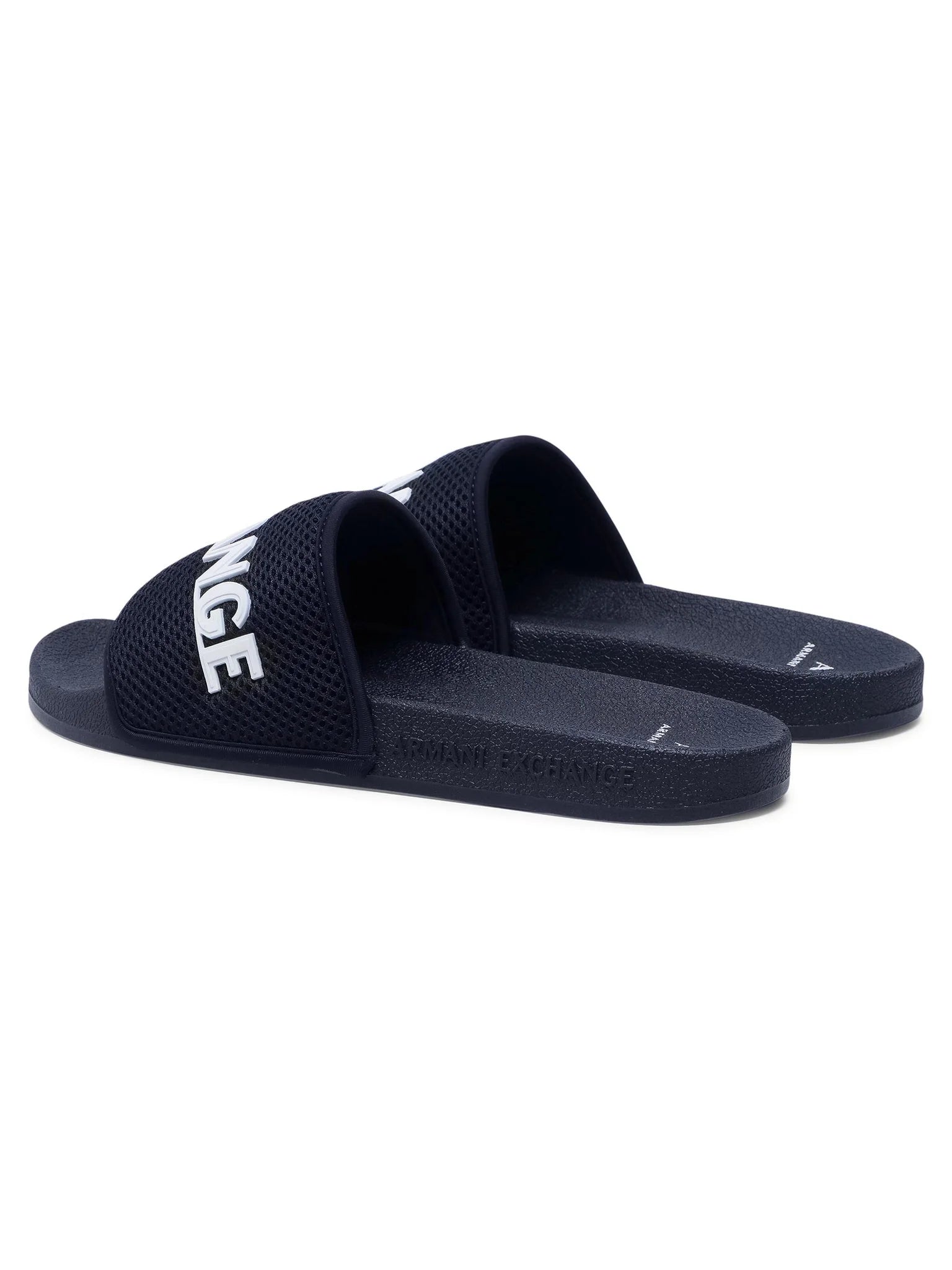 ARMANI EXCHANGE. Logo Slides in Mesh (navy blue)