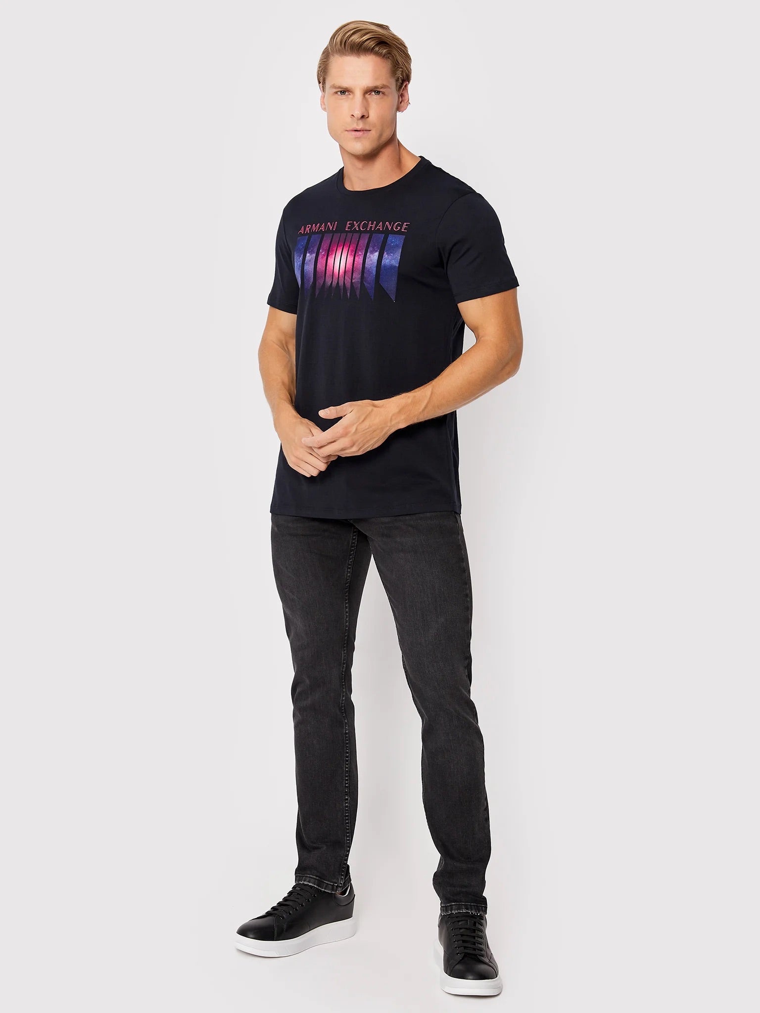 armani exchange slim navy Tshirt