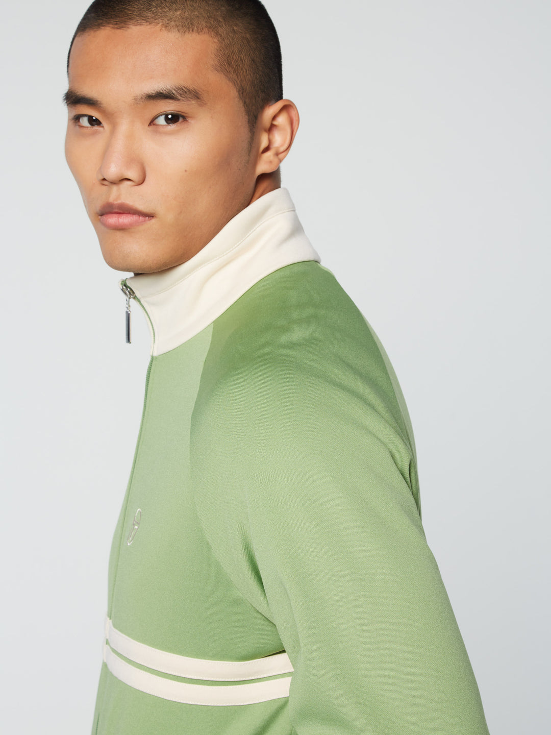 Sergio Tacchini DALLAS TRACK JACKET ARCHIVIO- JADE GREEN/ PEARL IVORY & Pants set