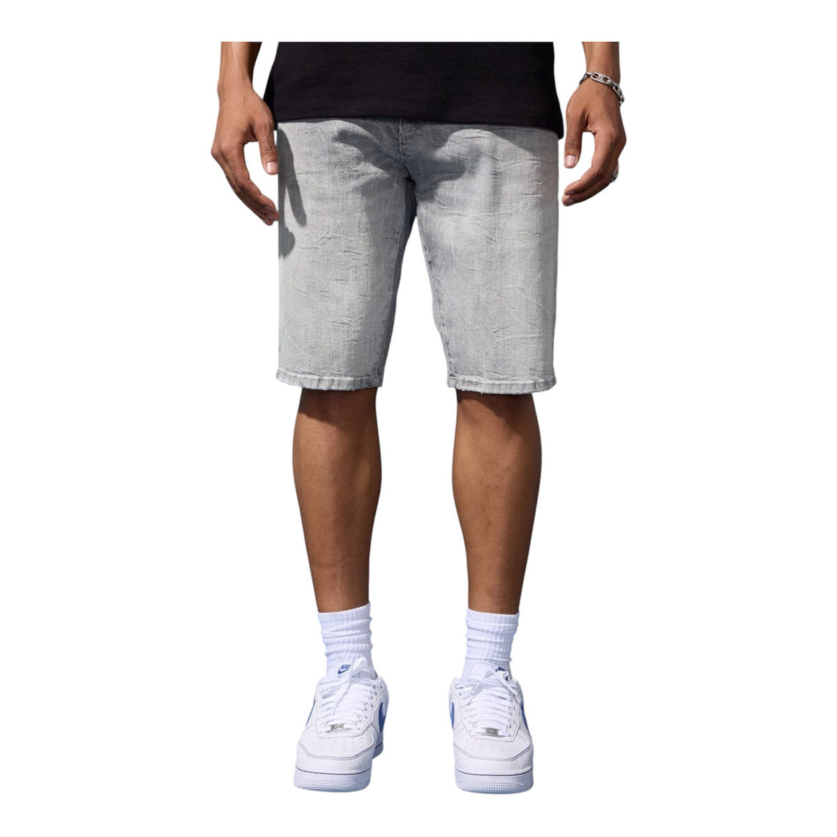 JORDAN CRAIG OG - CASCADE DENIM SHORTS- CEMENT WASH