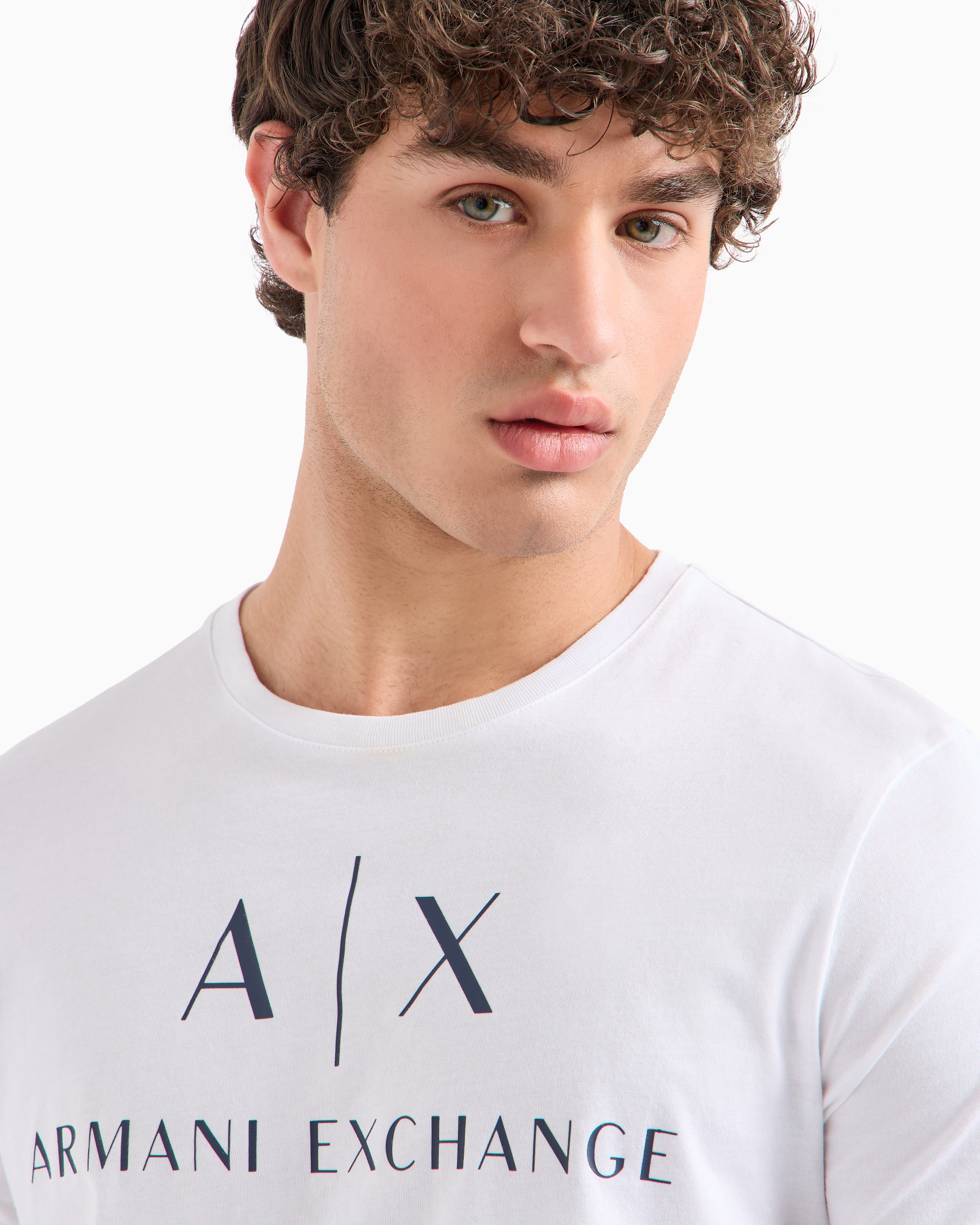 Armani Exchange white black Icon Logo Tshirt