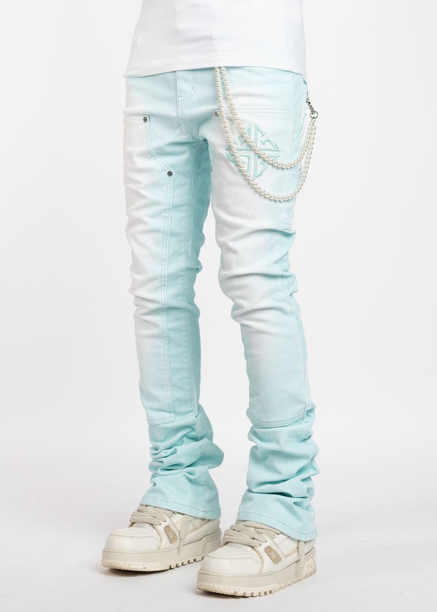 GUAPI Velvet Tiffany Carpenter Stacked Denim