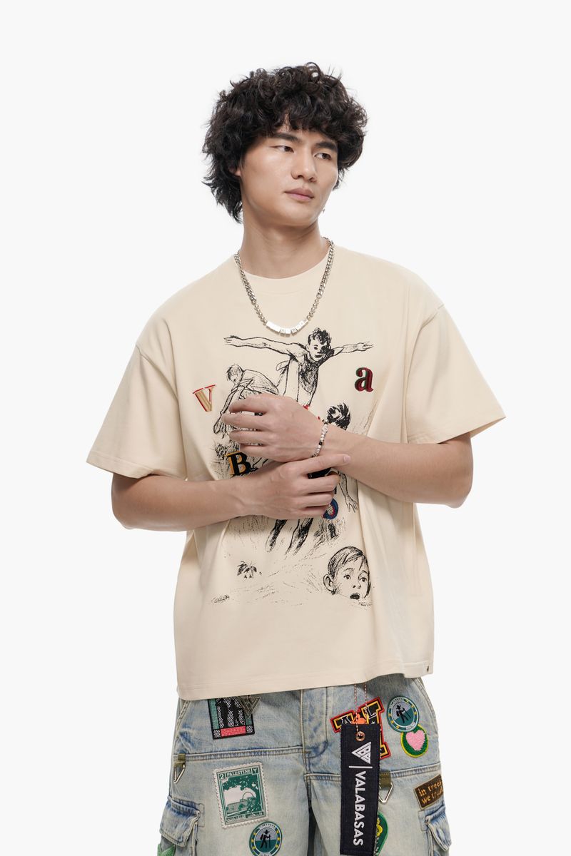 Valabasas "PURSUIT" BEIGE T-shirt