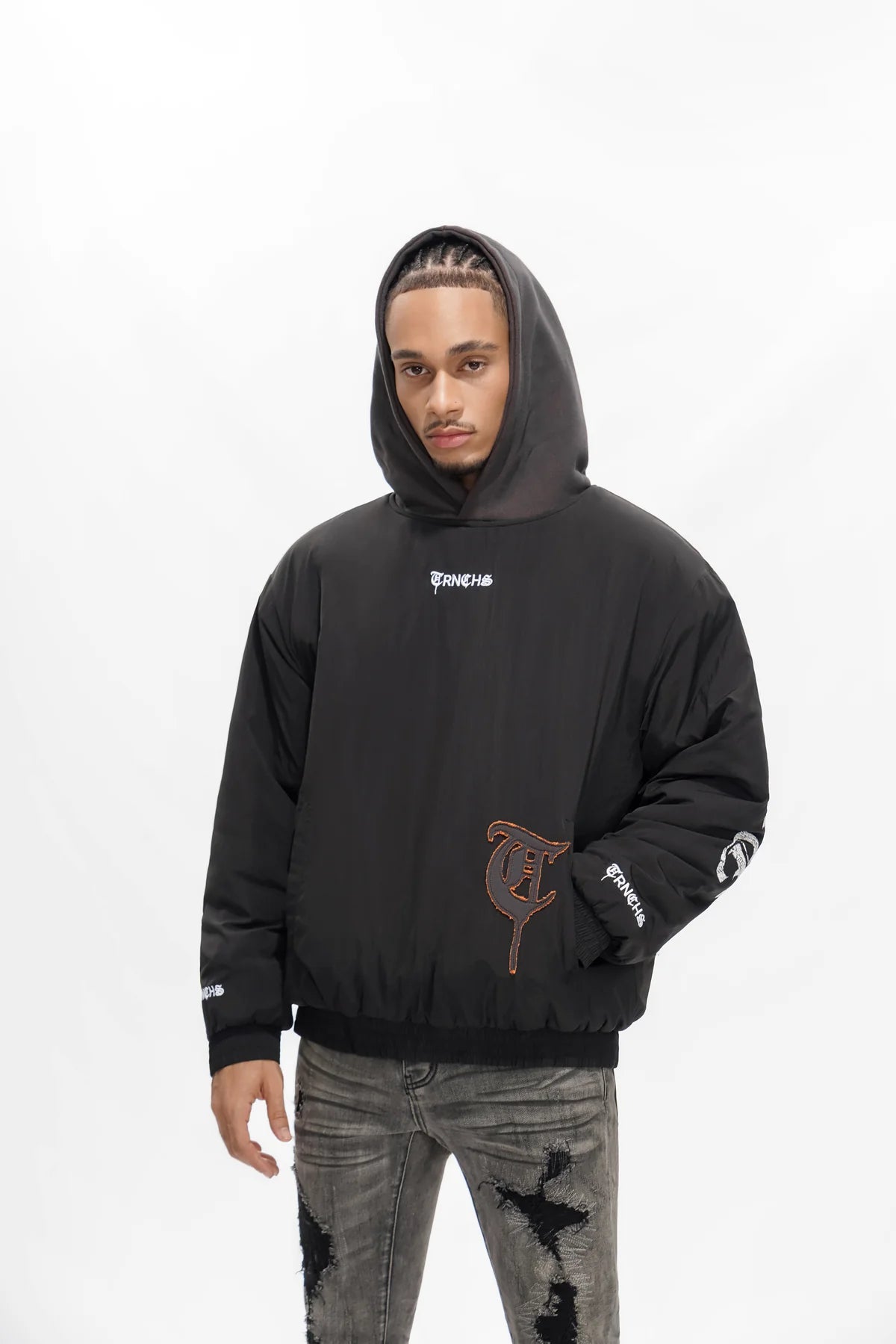 trnchs – heaven’s armor black hoodie