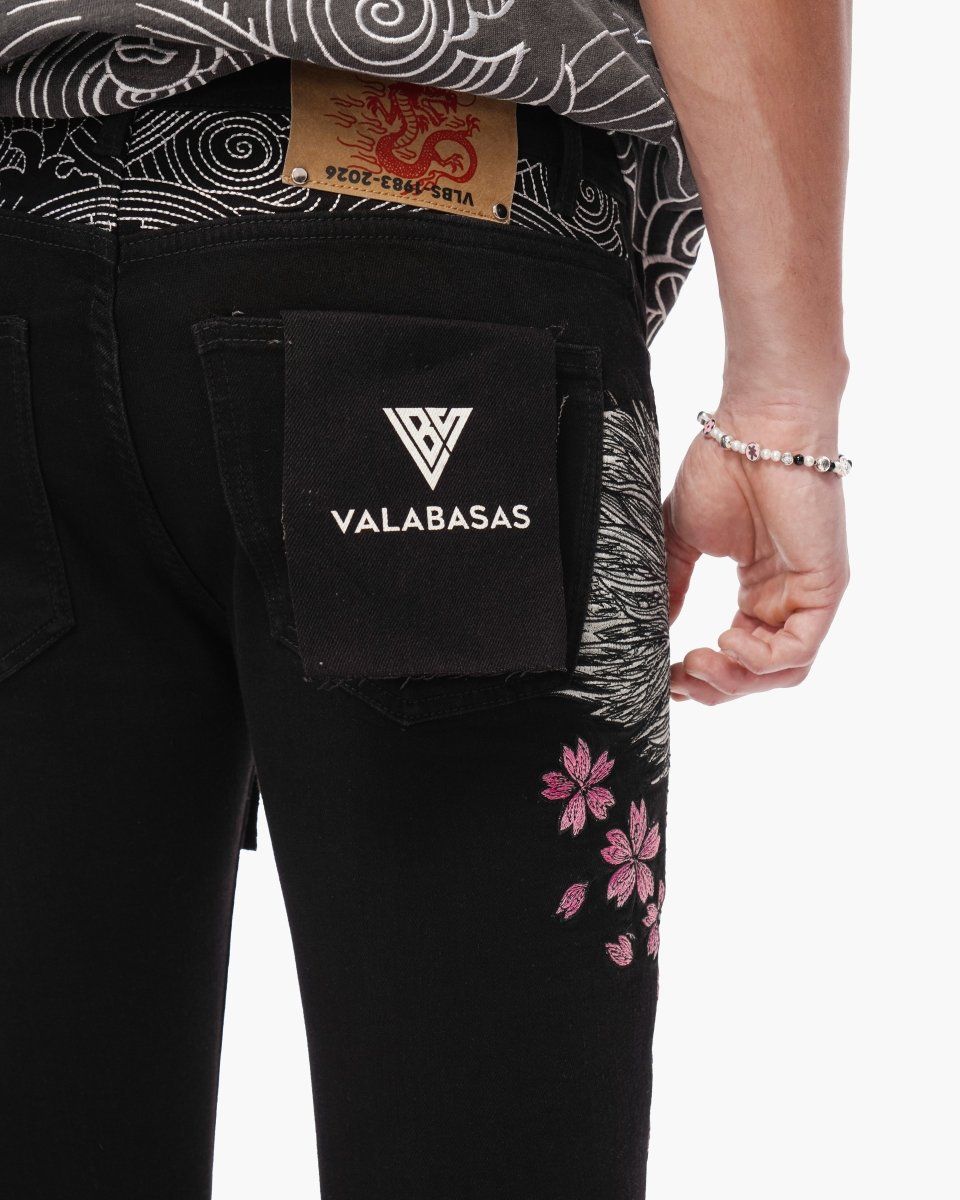 Valabasas TENKA STACKED DENIM JET BLACK